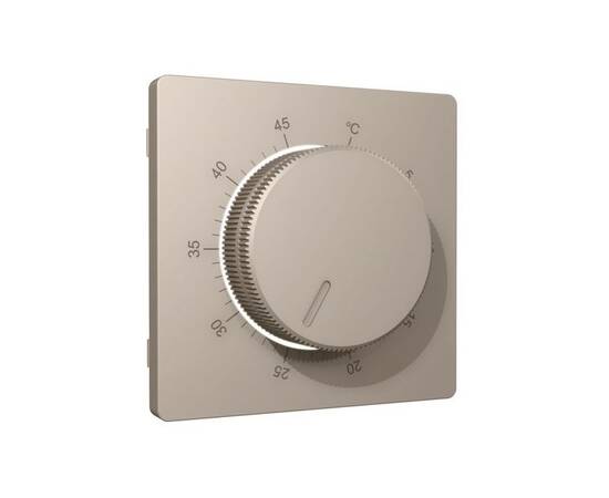 Лицевая панель Alfa (Серо-бежевый матовый) для терморегулятора теплого пола Quant Ambrella Volt AP36, изображение 2