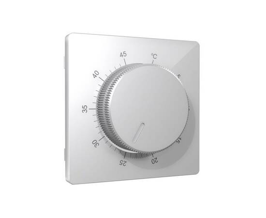 Лицевая панель Alfa (Серебро глянец) для терморегулятора теплого пола Quant Ambrella Volt AP4057, изображение 2