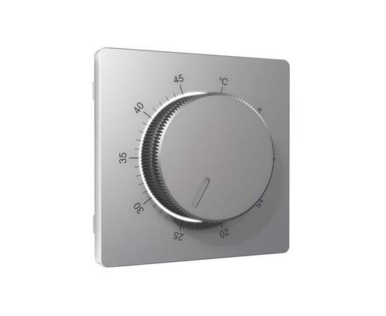 Лицевая панель Alfa (Сталь матовый) для терморегулятора теплого пола Quant Ambrella Volt AP5057, изображение 2