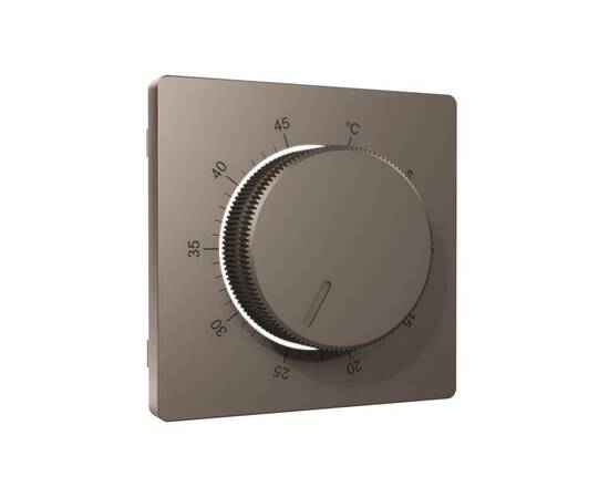 Лицевая панель Alfa (Темная бронза матовый) для терморегулятора теплого пола Quant Ambrella Volt AP6, изображение 2