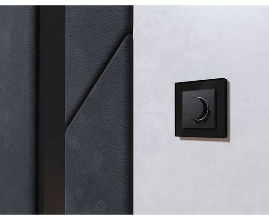 Лицевая панель Alfa (Графит мягкое касание) для терморегулятора теплого пола Quant Ambrella Volt AP9