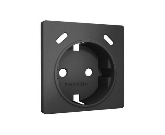 Лицевая панель Alfa (Графит мягкое касание) для электрической розетки с/з со шторками 2USB C+C Quant, изображение 3