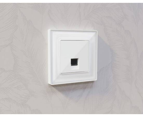 Комплект механизма компьютерной розетки RJ-45 экранированной с автоматической защитной шторкой Alfa