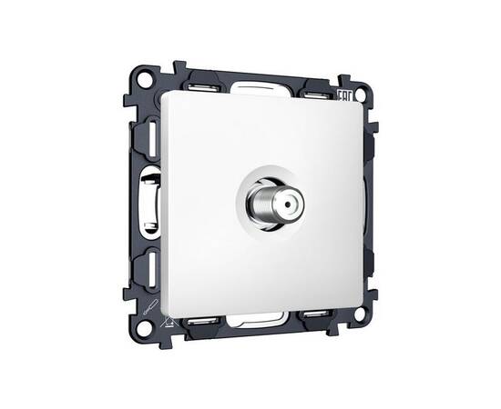Комплект механизма TV розетки SAT 5-2400MHz 3.5dB Alfa Белый матовый Quant Ambrella Volt MA133050 (A, изображение 3