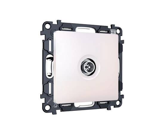 Комплект механизма TV розетки оконечной экранированной 5-1000MHz 3dB Alfa Жемчуг Quant Ambrella Volt, изображение 3