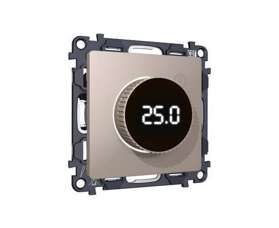 Комплект мех-ма терморегулятора с цифровым дисплеем с подсветкой и датчиком для теплого пола Alfa Се, изображение 3