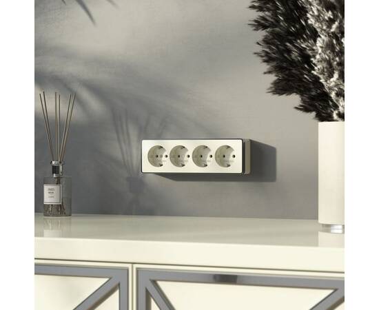 Розетка четверная с заземлением и шторками Werkel Gallant (слоновая кость) W5072204 4690389217999 a0, изображение 3