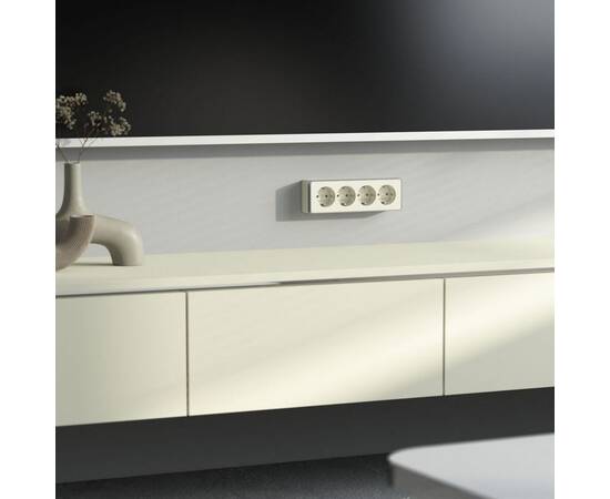 Розетка четверная с заземлением и шторками Werkel Gallant (слоновая кость) W5072204 4690389217999 a0, изображение 4