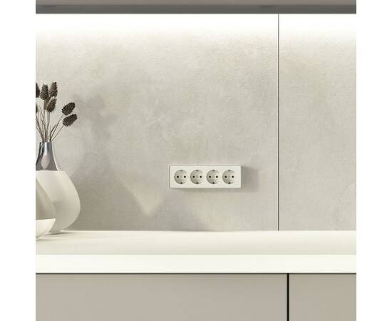 Розетка четверная с заземлением и шторками Werkel Gallant (слоновая кость) W5072204 4690389217999 a0, изображение 5