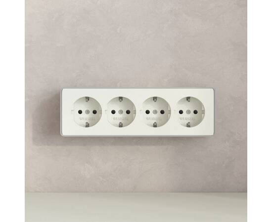 Розетка четверная с заземлением и шторками Werkel Gallant (слоновая кость) W5072204 4690389217999 a0, изображение 6