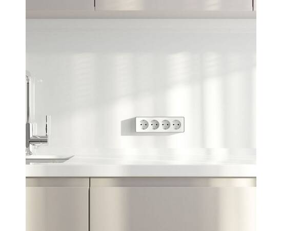 Розетка четверная с заземлением и шторками Werkel Gallant (белый) W5072210 4690389218002 a071252, изображение 5
