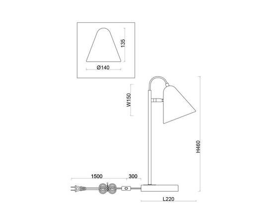 Настольная лампа Freya Falke Market FR8001TL-01WG, изображение 4