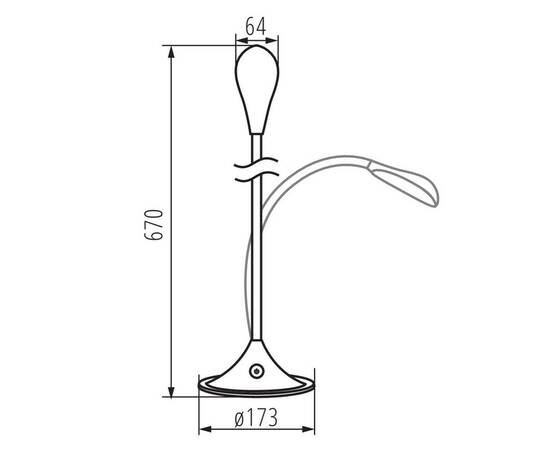 Настольная лампа Kanlux Franco II LED B 22343, изображение 2