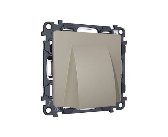 Комплект вывода кабеля с фиксатором Alfa Серо-бежевый матовый Quant Ambrella Volt MA375810 (AP3758,, изображение 3