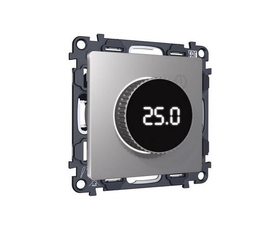 Комплект механизма терморегулятора с цифровым дисплеем с подсветкой и датчиком для теплого пола Alfa, изображение 3