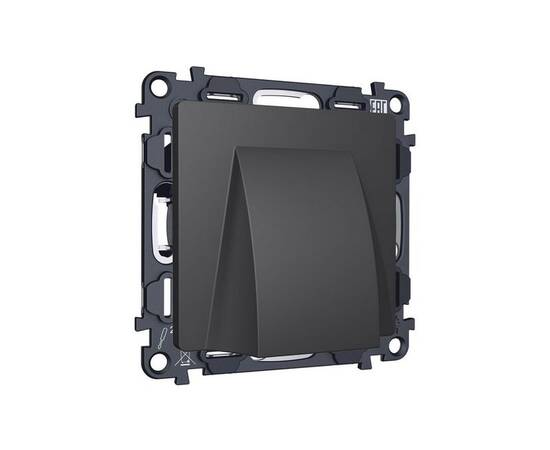 Комплект вывода кабеля с фиксатором Alfa Графит мягкое касание Quant Ambrella Volt MA915810 (AP9158,, изображение 3