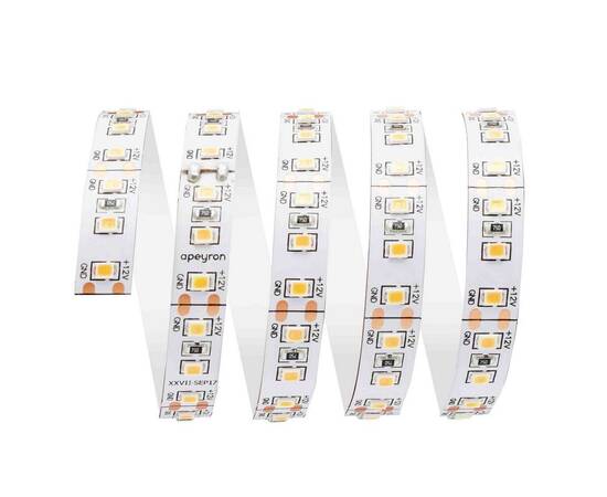 Светодиодная лента Apeyron 12В СТ 12Вт/м smd2835 120д/м IP20 1300Лм/м 5м 4000К 00-131, изображение 2