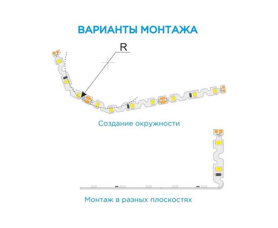 Светодиодная лента Apeyron 12В СТ 4,8Вт/м smd2835 60д/м IP20 400Лм/м 10м, 4000К 00-132, изображение 4