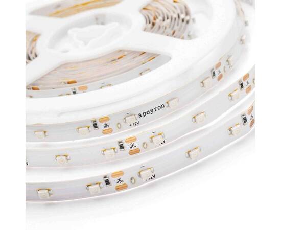 Светодиодная лента Apeyron 12В СТ 4,8Вт/м smd3528, 60д/м IP67 (НАНО) 5м желтая 00-83, изображение 4