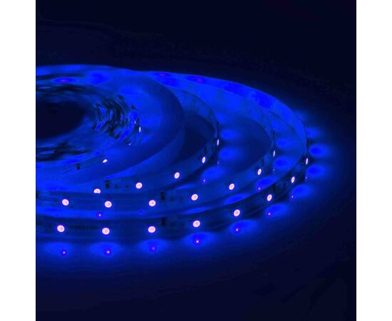 Светодиодная лента Apeyron 12В СТ 4,8Вт/м smd3528, 60д/м IP67 (НАНО) 5м синяя 00-84