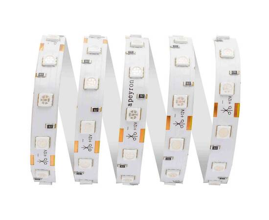 Светодиодная лента Apeyron 12В СТ 14,4Вт/м smd5050 60д/м IP20 5м красная 00-48, изображение 2