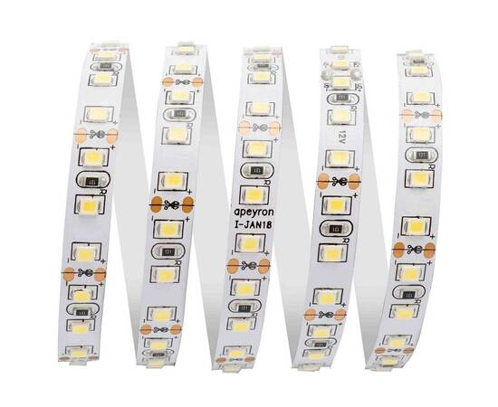 Светодиодная лента Apeyron 12В СТ 9,6Вт/м smd3528, 120д/м IP20 600Лм/м 5м 3000К 32BL, изображение 2