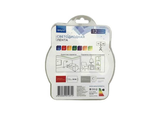 Светодиодная лента Apeyron 12В СТ 4,8Вт/м smd3528, 60д/м IP20 5м зеленая 34BL, изображение 6