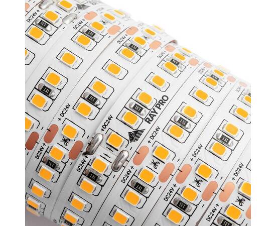 Светодиодная лента Apeyron 24В ПРО 18Вт/м smd2835 168д/м IP20 2000Лм/м 5м 4000К 00-313, изображение 6