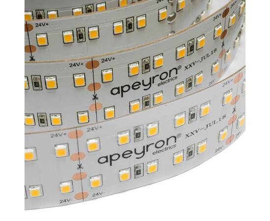 Светодиодная лента Apeyron 24В ПРО 38Вт/м smd2835 240д/м IP20 3800Лм/м 5м 4000К 00-315, изображение 5