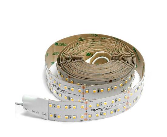 Светодиодная лента Apeyron 24В ПРО 38Вт/м smd2835 240д/м IP20 3800Лм/м 5м 4000К 00-315, изображение 7