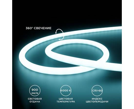 Светодиодная лента для бани и сауны Apeyron 5м 24В СТ 14,4Вт/м smd2835 120д/м IP68 900Лм/м 6500К 00, изображение 4