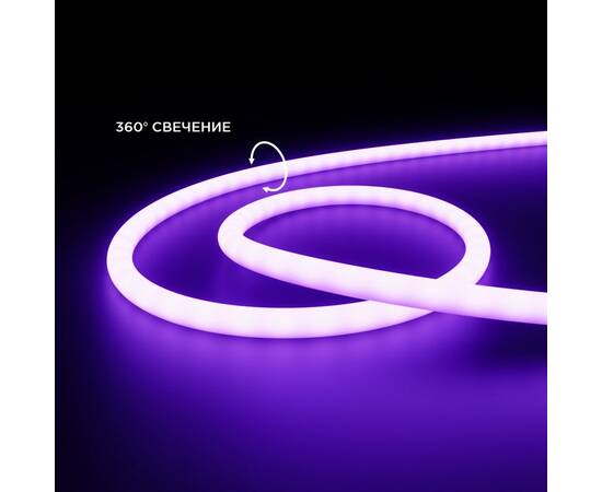 Светодиодная лента для бани и сауны Apeyron 5м 24В СТ 14,4Вт/м smd2835 120д/м IP68 фиолетовая 00-329, изображение 4