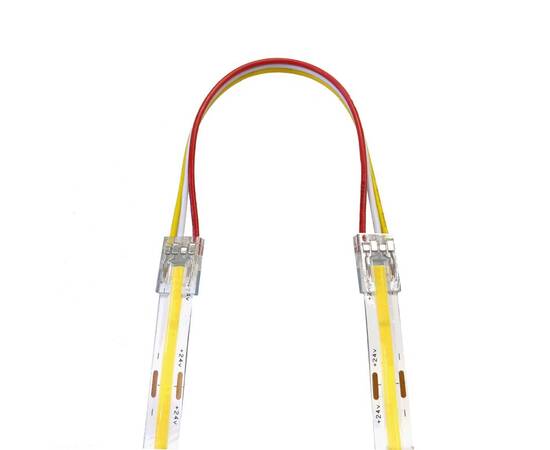 Комплект коннекторов Apeyron (2 клипсы с проводами) для светодиодленты 12/24В COB, ССТ IP20 подложка