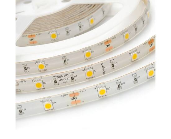 Комплект светодиодной ленты Apeyron 12В 7.2Вт/м smd 5050 30 д/м IP65 5м 3000K (блок, коннектор) 10-0, изображение 2