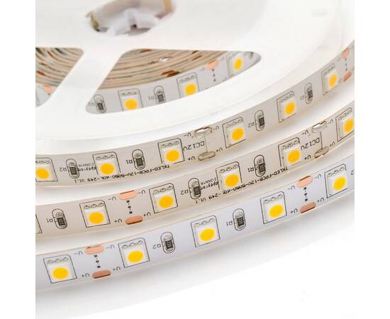 Комплект светодиодной ленты Apeyron 12В 14.4Вт/м smd 5050 60 д/м IP20 2,5м 3000K (блок, коннектор) 1, изображение 3