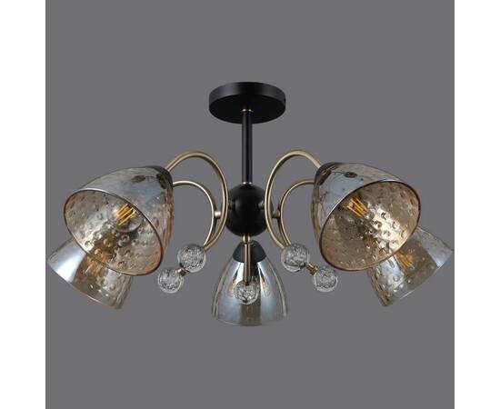 Люстра на штанге Illumico IL0230-5CSQ-29 BK AB, изображение 2