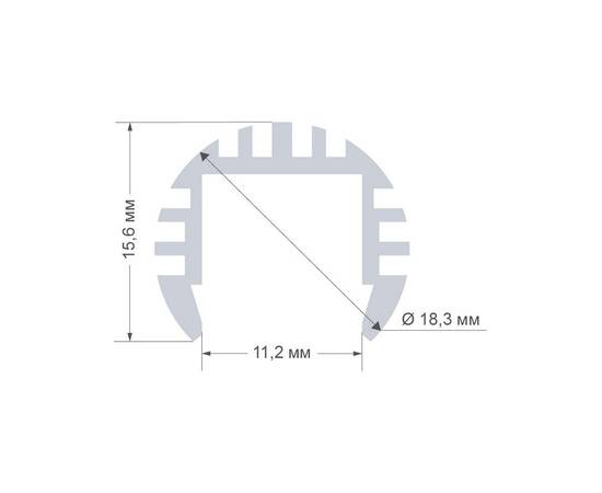 Профиль круглый универсальный Apeyron ширина ленты до 10мм 08-18-01, изображение 2