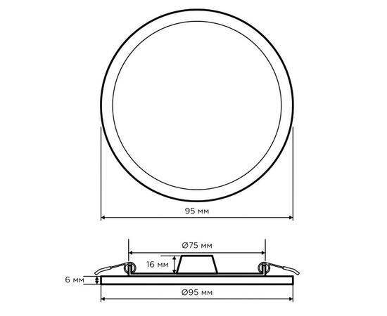 Встраиваемая светодиодная панель Apeyron 06-16, изображение 4