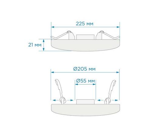 Встраиваемая светодиодная панель безрамочная Apeyron FLP 06-111, изображение 20