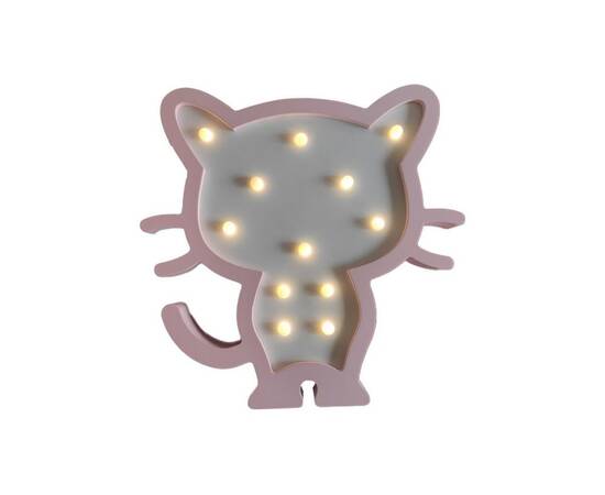 Светодиодный ночник Apeyron Котенок теплый белый 2хААА МДФ 12-173, изображение 5