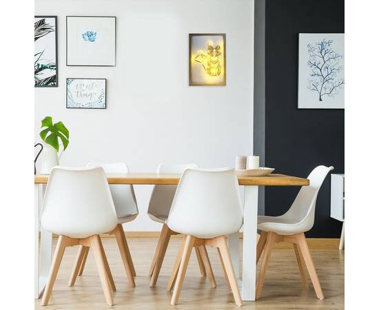 Светодиодный ночник Apeyron Лиса теплый белый 2хАА МДФ 12-179, изображение 6