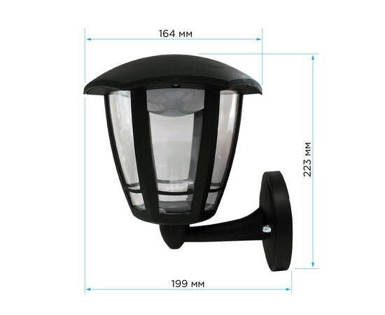 Уличный настенный светильник Apeyron Дели ДБУ 07-8-005 У1 11-188, изображение 2