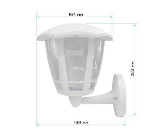 Уличный настенный светильник Apeyron Дели ДБУ 07-8-005 У1 11-189, изображение 2