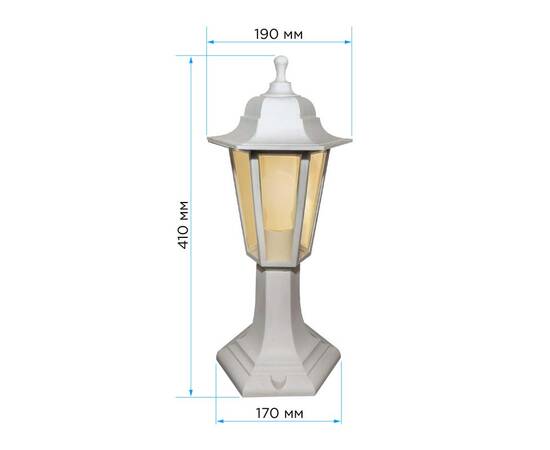 Уличный светильник Apeyron Оскар 11-97БЕЛ, изображение 3