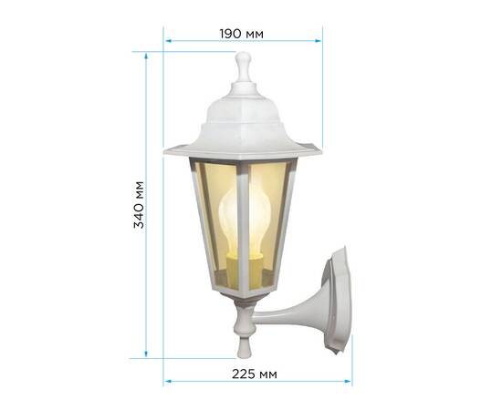 Уличный настенный светильник Apeyron Леда 11-99БЕЛ, изображение 3