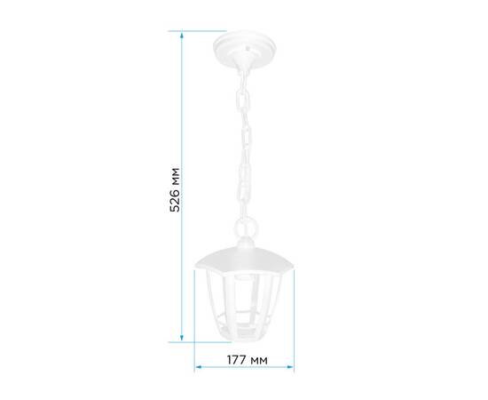 Уличный подвесной светильник Apeyron Марсель НСУ 07-60-002 У1 11-172, изображение 2