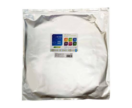 Светодиодная лента Apeyron 24В 8,6Вт/м smd2835 84д/м IP20 1000Лм/м 30м 4000К 00-373, изображение 3