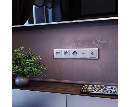 ТВ-розетка проходная Werkel 4690389156595 W1184006 a051517, изображение 2