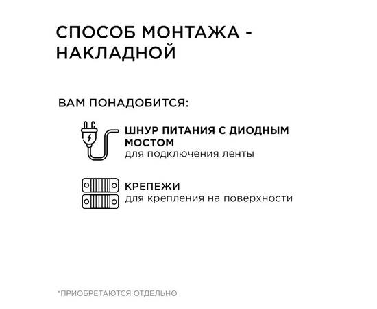 Светодиодная лента Apeyron Стандарт 220В 2835 8Вт/м 4000К 50м IP65 17-40, изображение 6