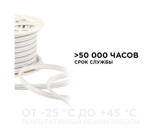 Светодиодный двусторонний неон Apeyron Стандарт 220В 2835 6Вт/м зеленый 50м IP65 17-26, изображение 4